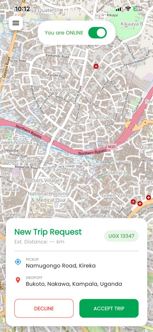 Tambula driver app